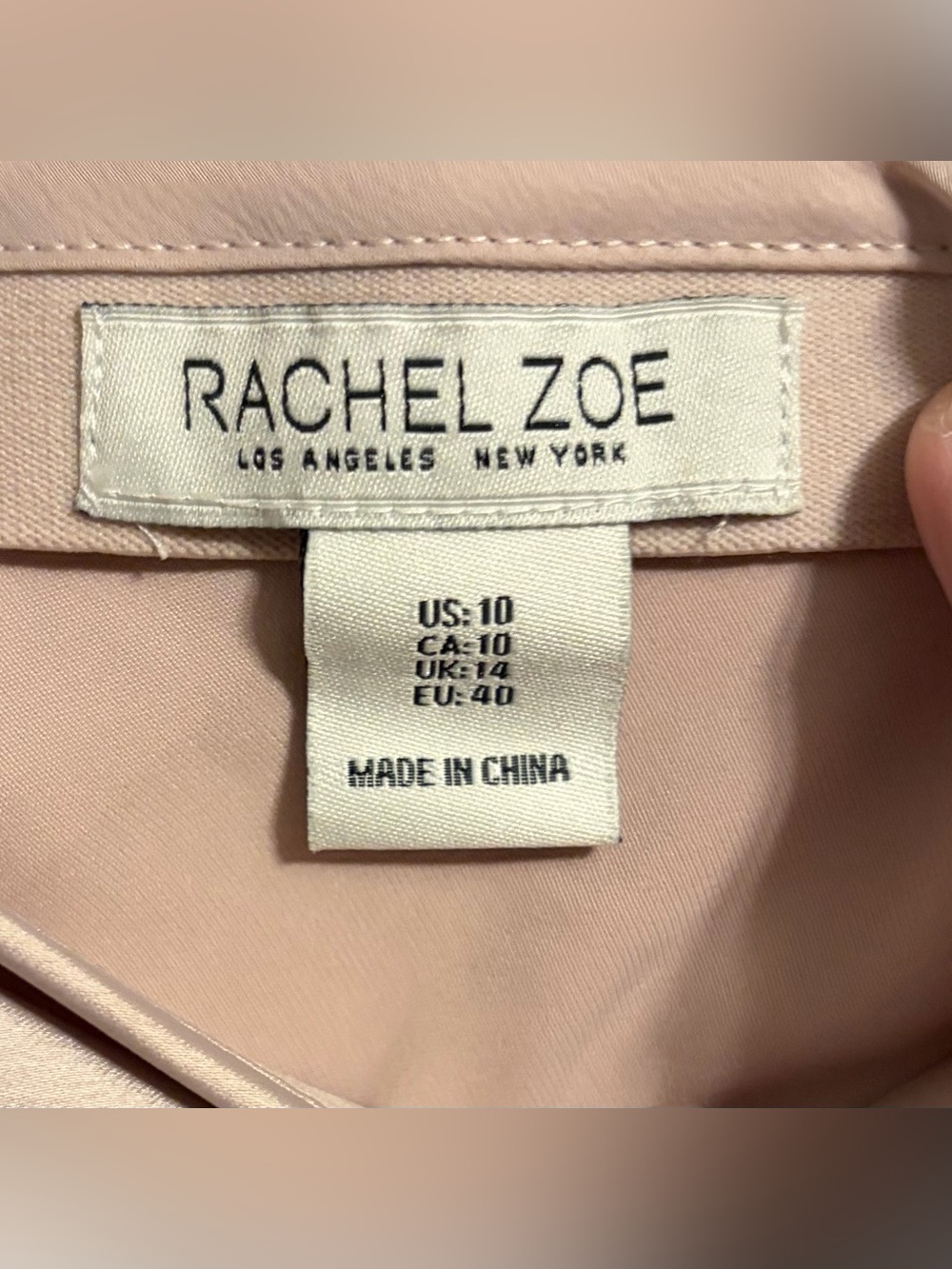 Rachel Zoe Blush Pink A-Line Satin Skirt - Picture 2 of 3